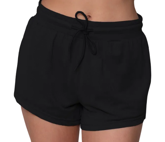 seatec womens ziggy lounge short soft stretch casual shorts with drawcord waistband