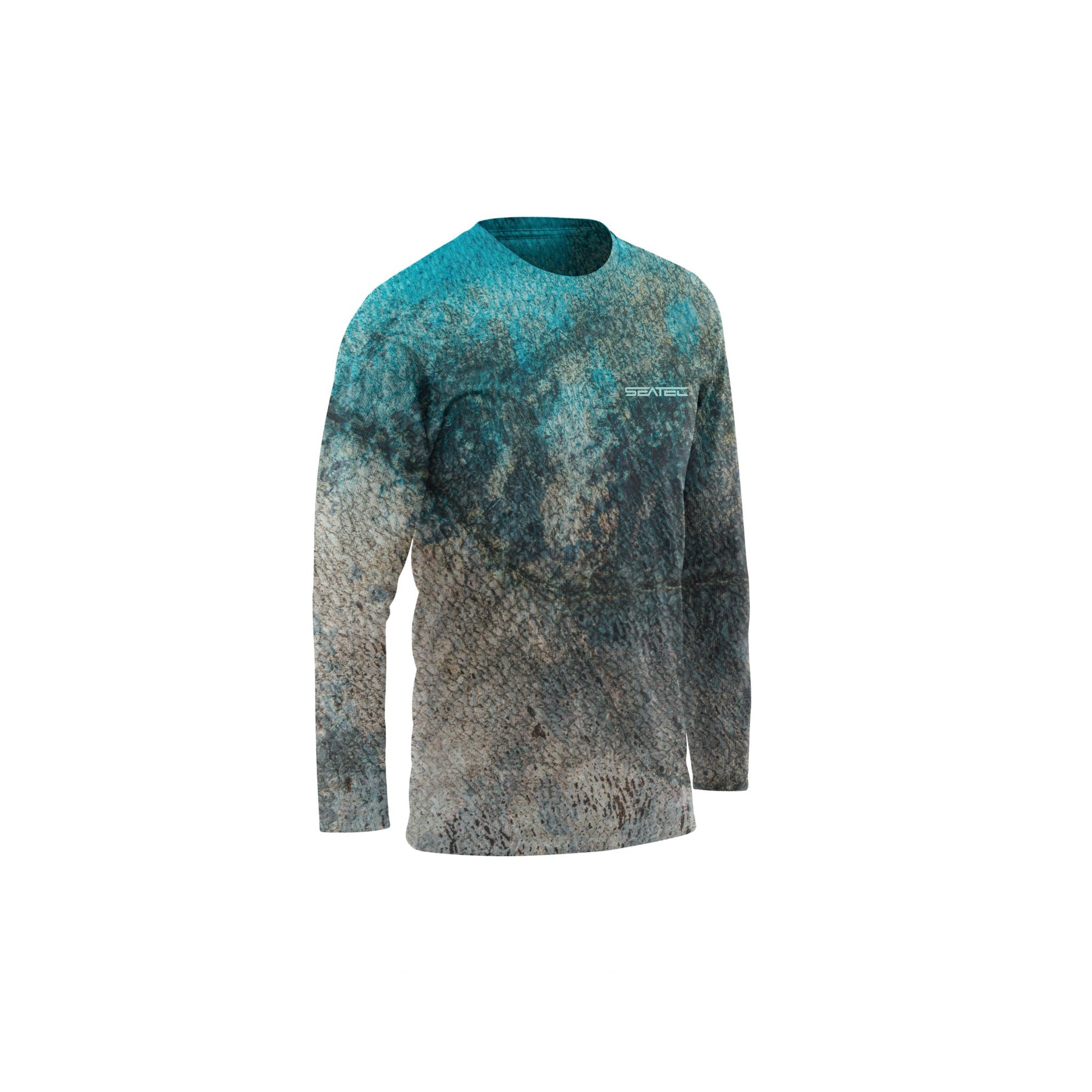Seatec Youth Kingfish Crew Performance Shirt – Lightweight, moisture-wicking fishing shirt for active outdoor use with UPF sun protection
