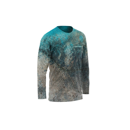 Seatec Youth Kingfish Crew Performance Shirt – Lightweight, moisture-wicking fishing shirt for active outdoor use with UPF sun protection