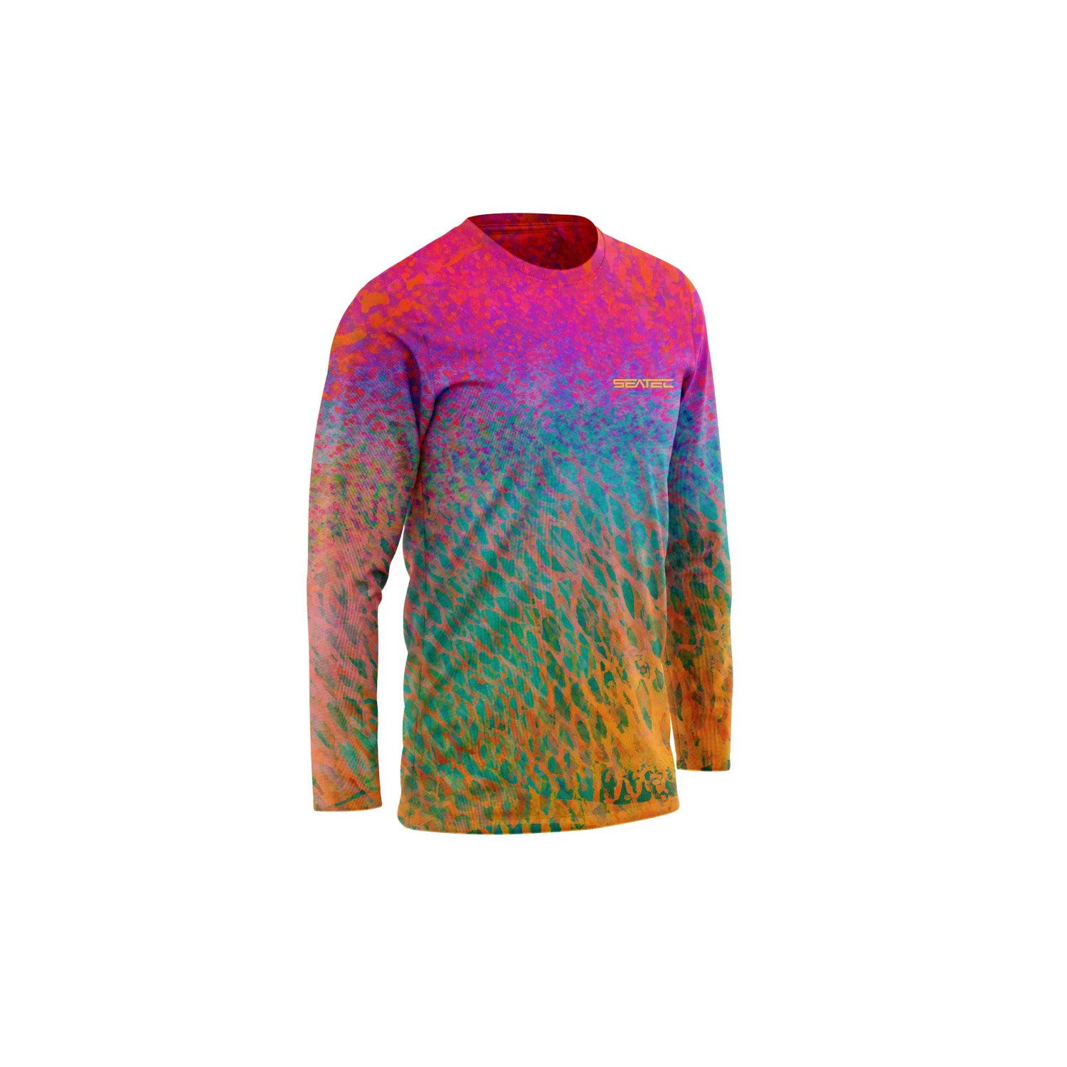 Seatec Youth Parrotfish Crew Performance Shirt – Lightweight, moisture-wicking fishing shirt for active outdoor use with UPF sun protection