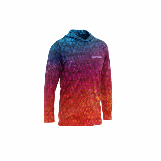 Seatec Youth Arowana Hooded Performance Shirt – Lightweight, moisture-wicking fishing shirt for active outdoor use with UPF sun protection
