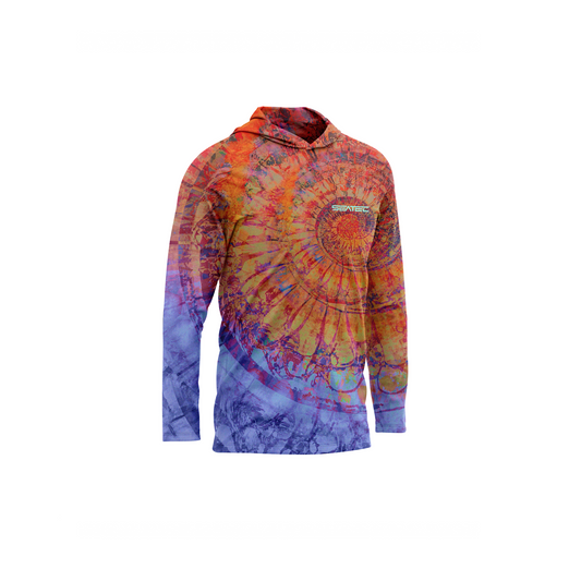 Seatec Youth Nautilus Hooded Performance Shirt – Lightweight, moisture-wicking fishing shirt for active outdoor use with UPF sun protection