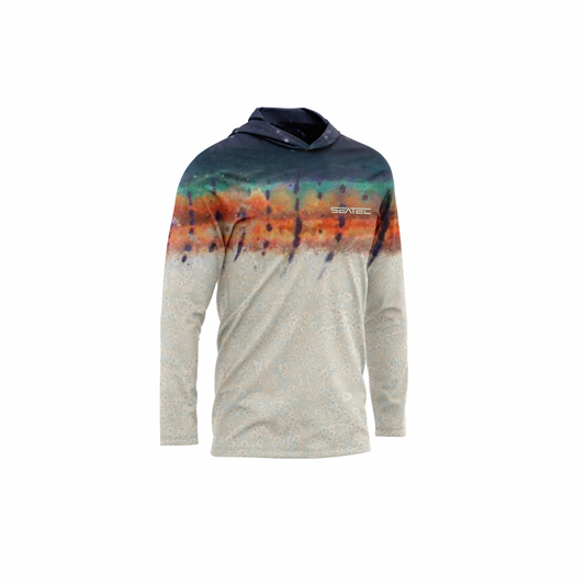 Seatec Youth Sailfish Hooded Performance Shirt – Lightweight, moisture-wicking fishing shirt for active outdoor use with UPF sun protection