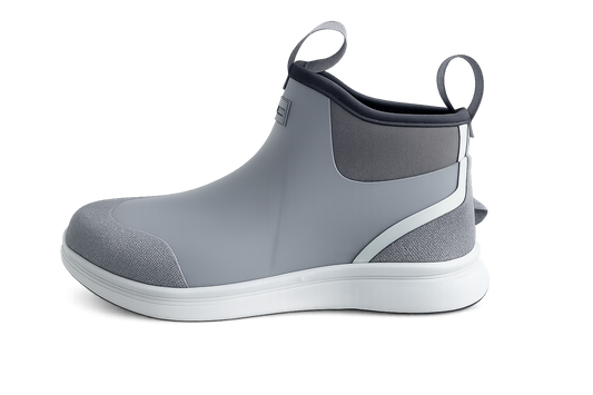 Seatec Elite waterproof ankle deck boot with flexible molded sole and neoprene lining for all-day comfort and marine performance