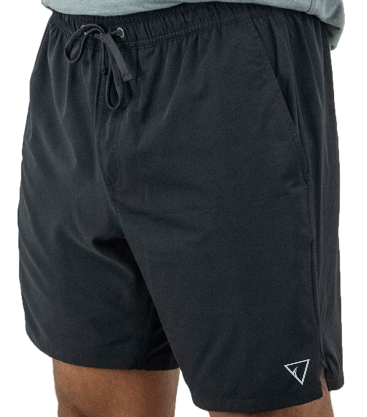 Men’s Undertow lined hybrid shorts in black with built-in comfort liner and hidden pocket