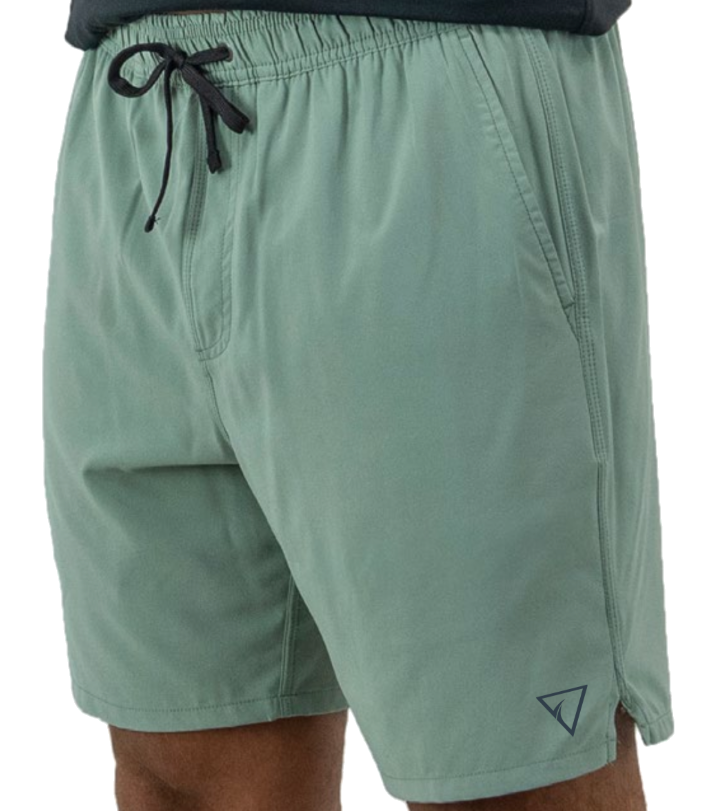 Men’s Undertow lined hybrid shorts in seafoam green with built-in comfort liner and hidden pocket