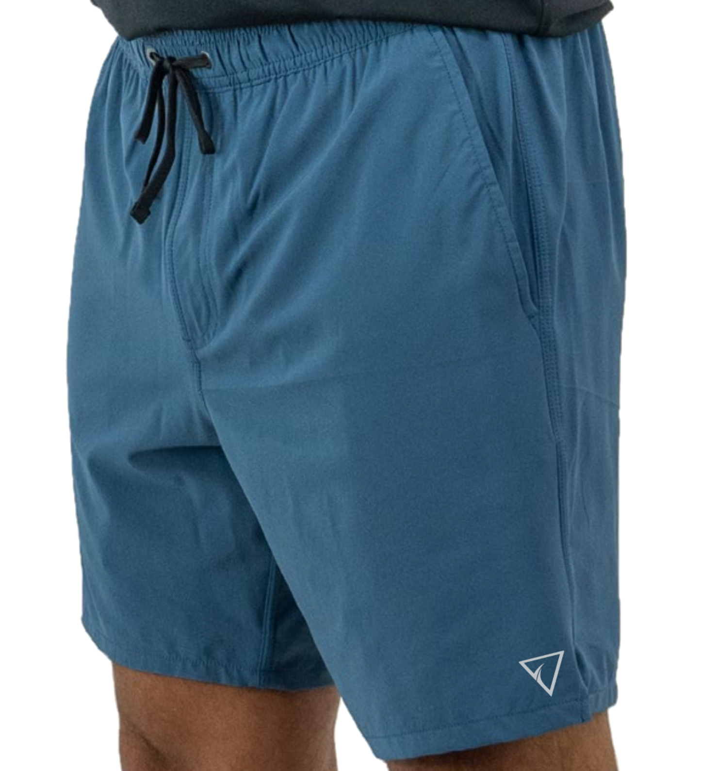 Men’s Undertow lined hybrid shorts in slate blue with built-in comfort liner and hidden pocket