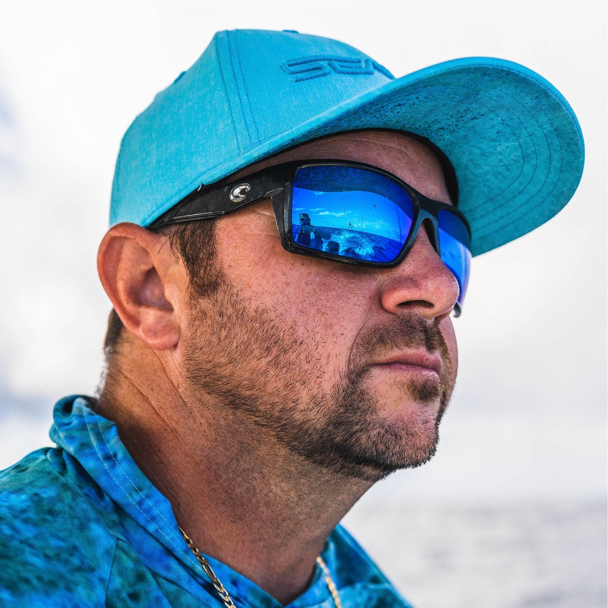 blue performance hat for men 