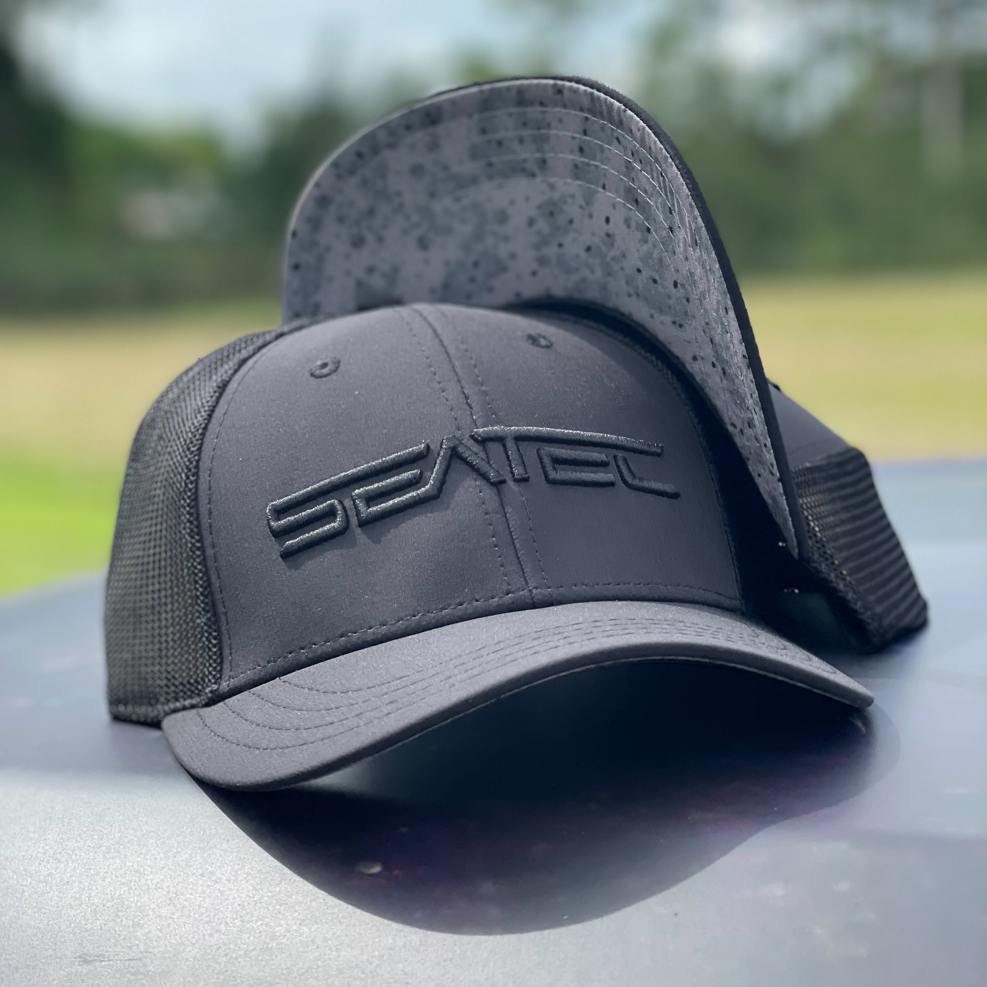 Seatec Outfitters Goliath Tec Mesh Back Snapback Cap, Tri Tec Performance  Headwear