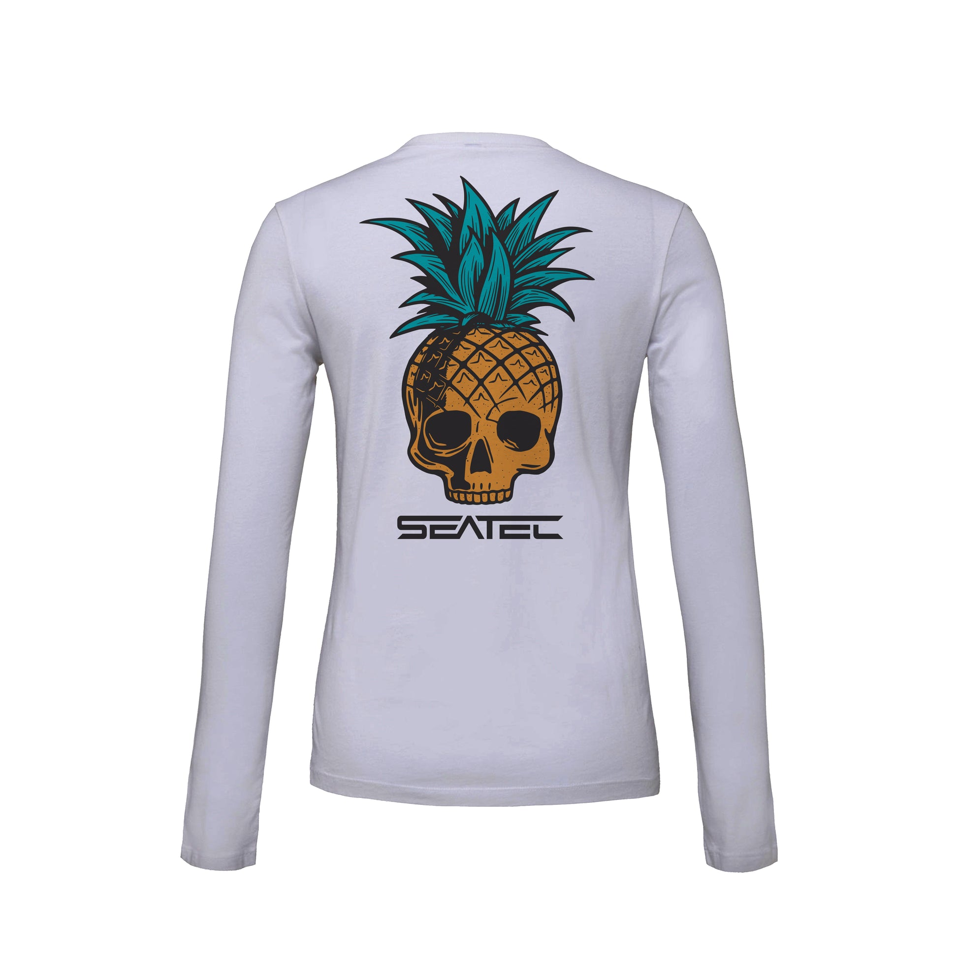 pineapple long sleeve crop top