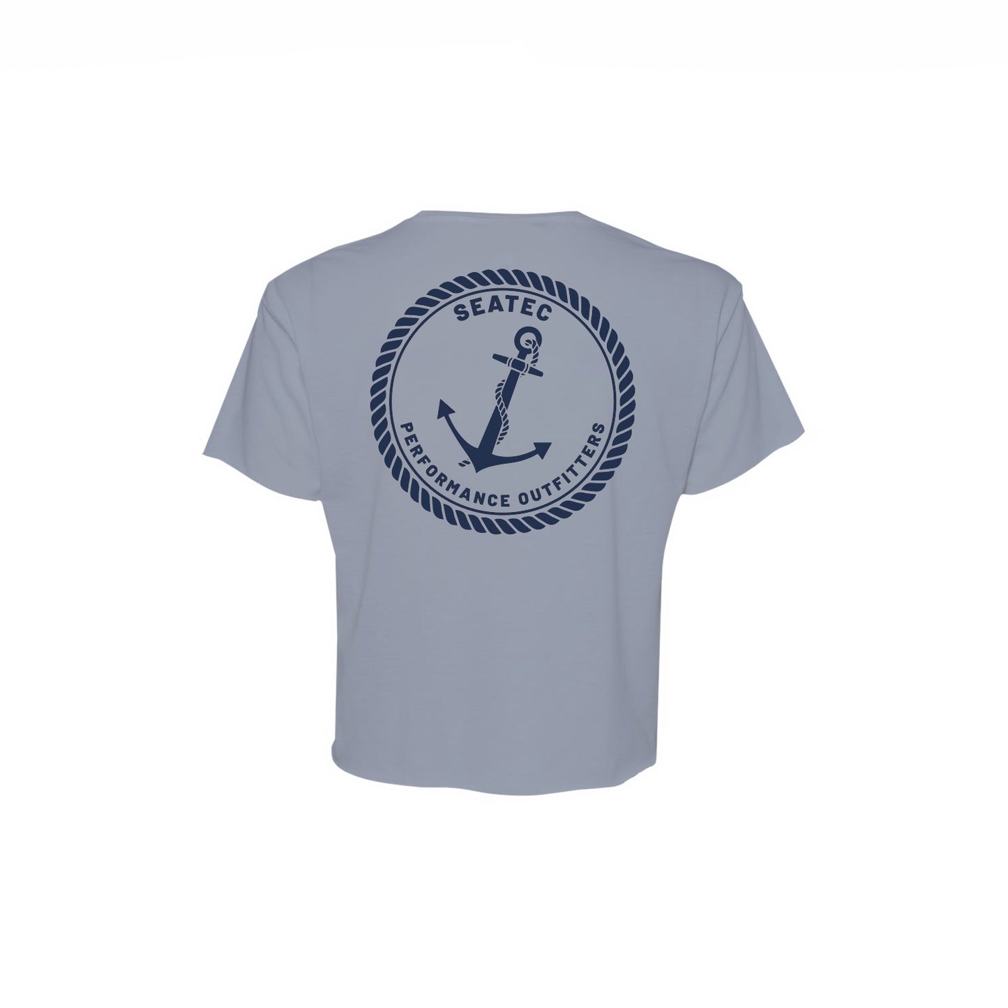 rope and anchor short sleeve crop for girls