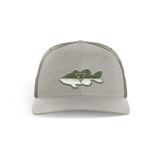 Bass Tech Mesh performance snapback trucker hat with flex sweatband by Seatec Outfitters