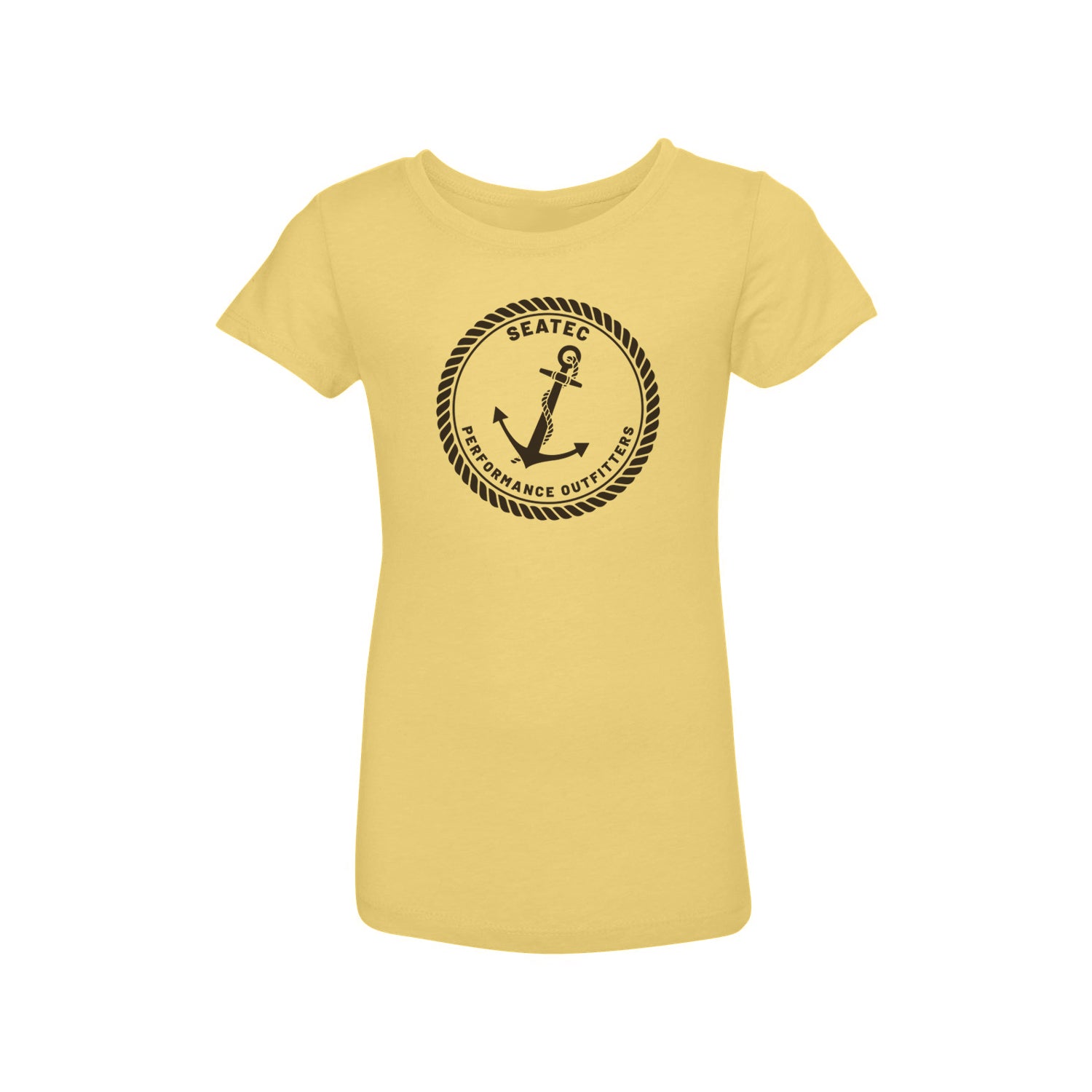 rope and anchor palm girls short sleeve