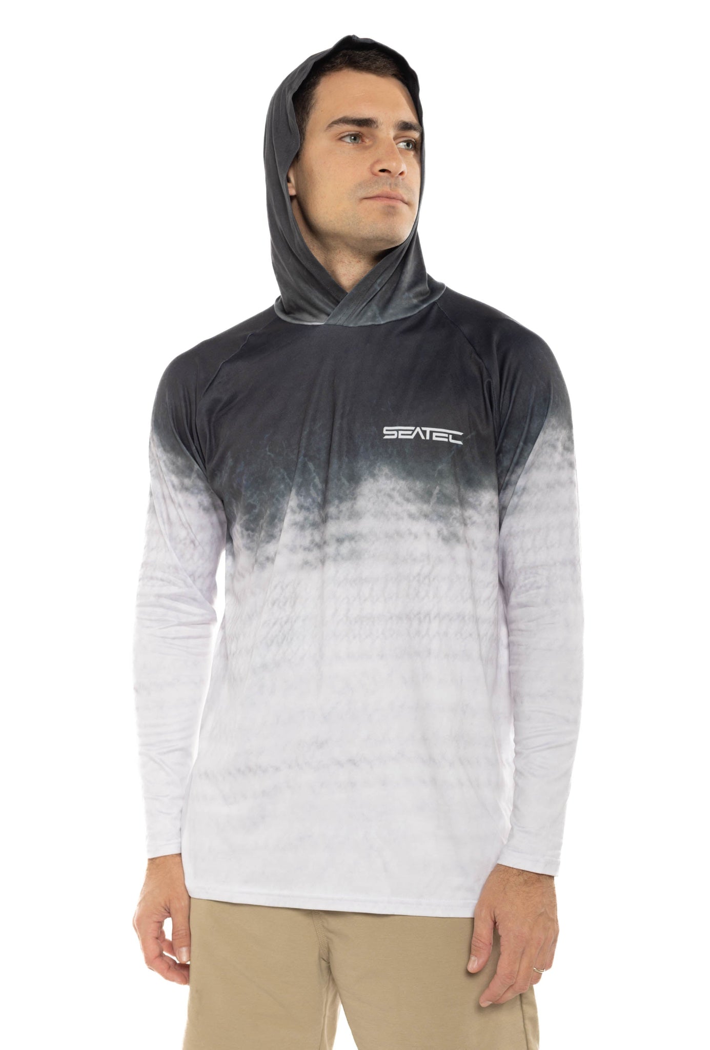 Bonefish Men's Hooded Performance Shirt – Lightweight, moisture-wicking fishing shirt for active outdoor use with UPF sun protection