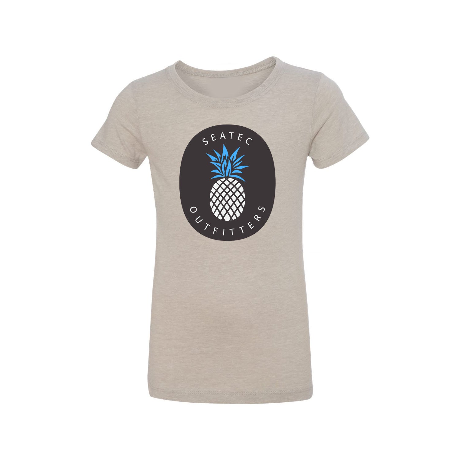 pineapple short sleeve crop top for girls