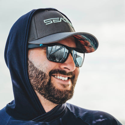 Sailfish Tech Mesh performance snapback trucker hat with flex sweatband by Seatec Outfitters