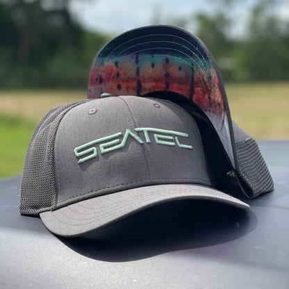 Sailfish Tech Mesh performance snapback trucker hat with flex sweatband by Seatec Outfitters